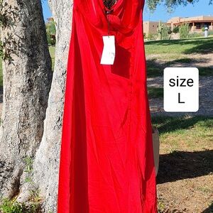 Zara Vibrant Red Maxi Dress